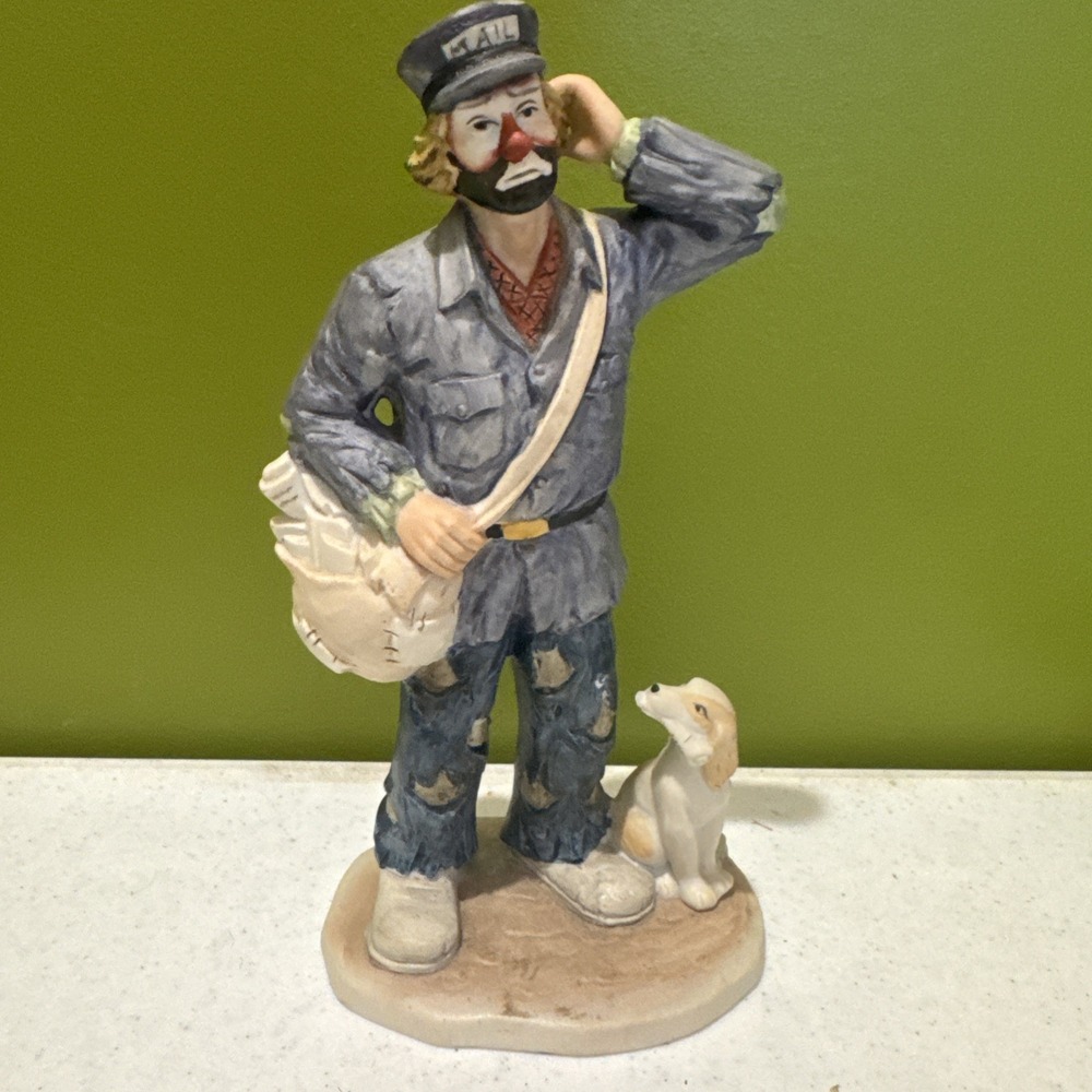Mailman Clown The Emmett Kelly Jr. Collection Figurine Exclusively From Flambro